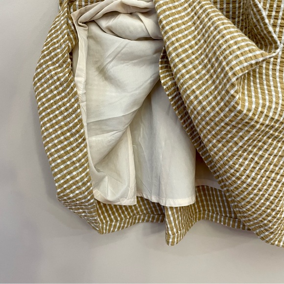 ANTHROPOLOGIE MO:VINT Sleeveless Yellow Plaid Fit-and-flare Dress Women’s Medium - Picture 5 of 8